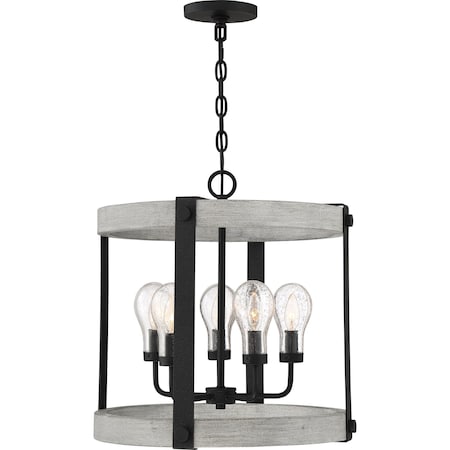Quoizel Carlisle Pendant 5 Lights Grey Ash CAL3521GK
